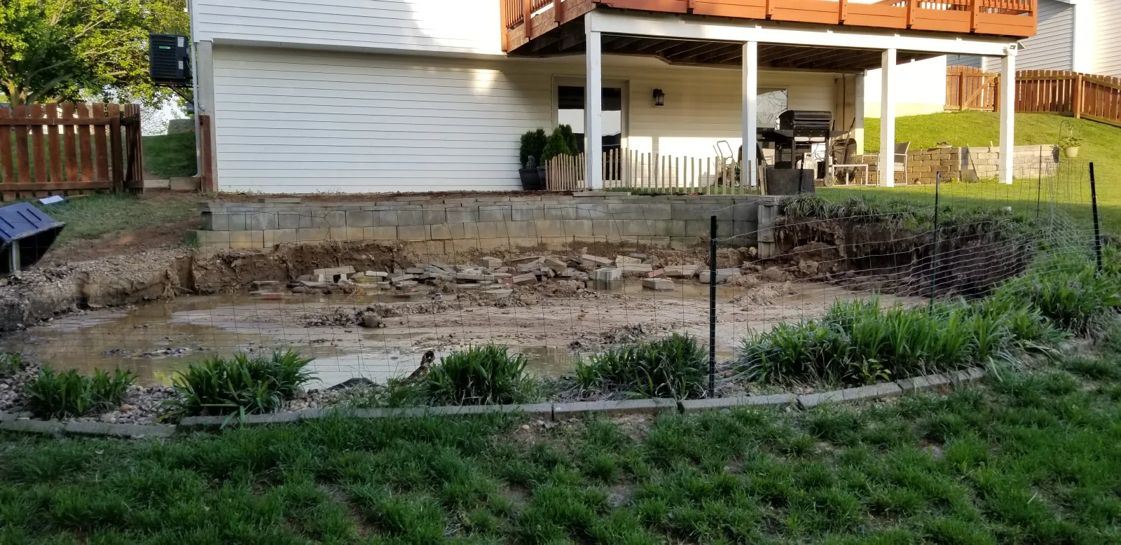 Before — pool area before grading (2)